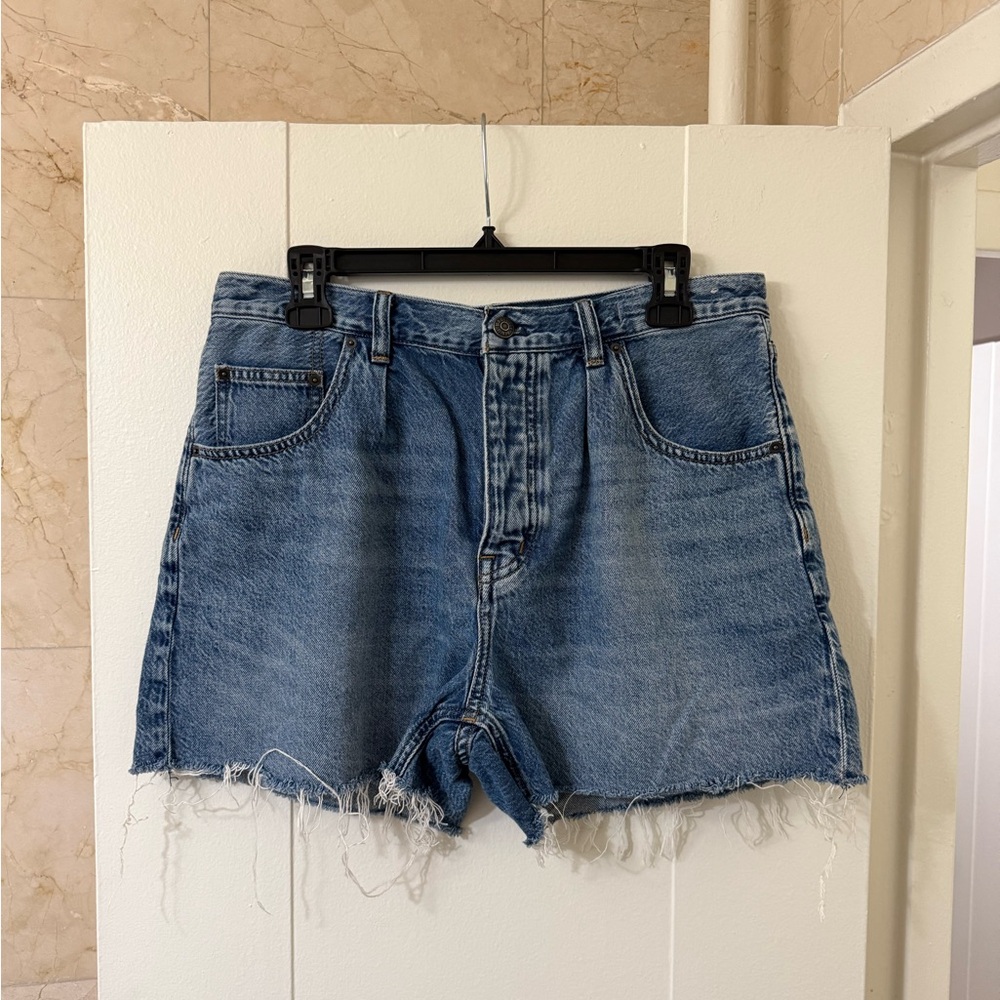Madewell High-Rise Frayed Denim Shorts